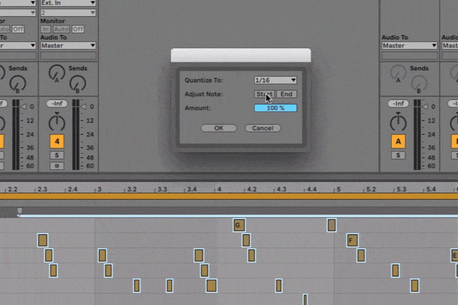 quantize midi in ableton