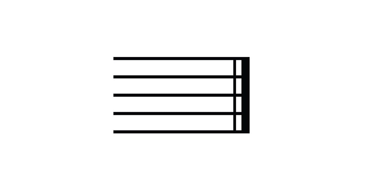 music end symbol